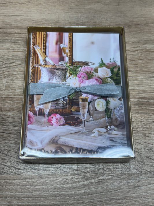 Boxed Notecards - Champagne & Floral