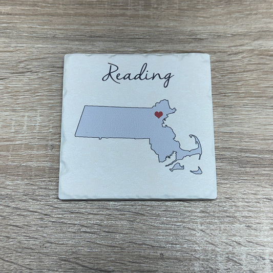 Ceramic Coaster - Reading (Mass)