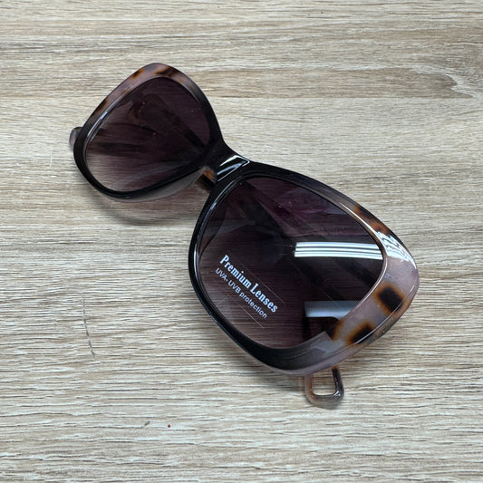 Sunglasses - Black Leopard Double Line Legged