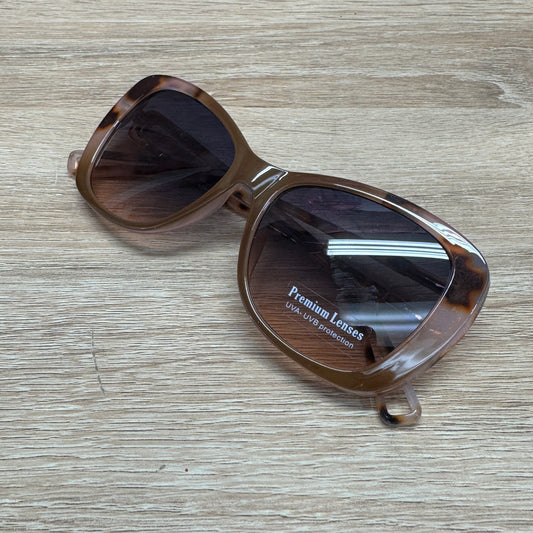 Sunglasses - Brown Leopard Double Line Legged