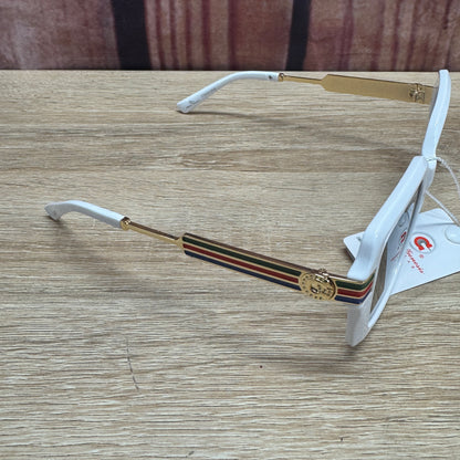 Sunglasses - White Square Style Frame