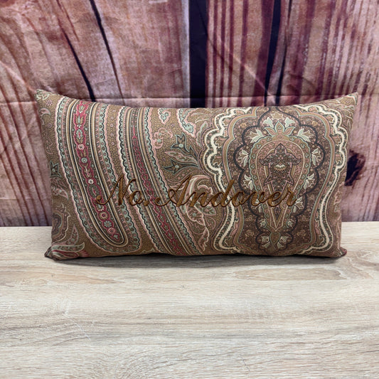 Zip Code Pillow - No. Andover (Brown Pattern)