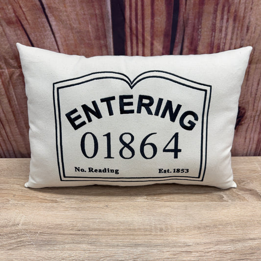 Zip Code Pillow - Entering 01864 (Small)