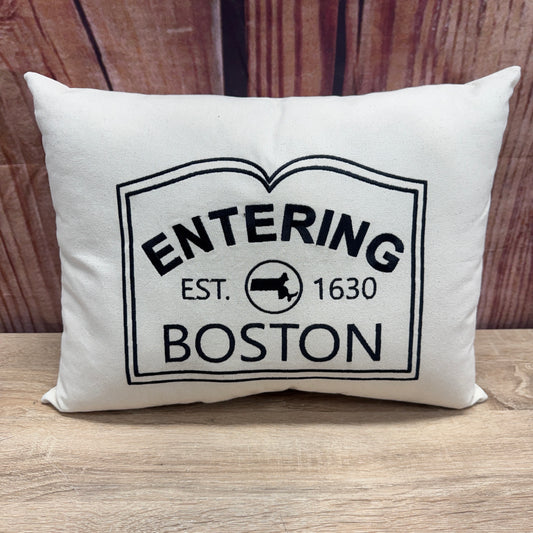 Zip Code Pillow - Entering Boston