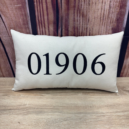 Zip Code Pillow - 01906