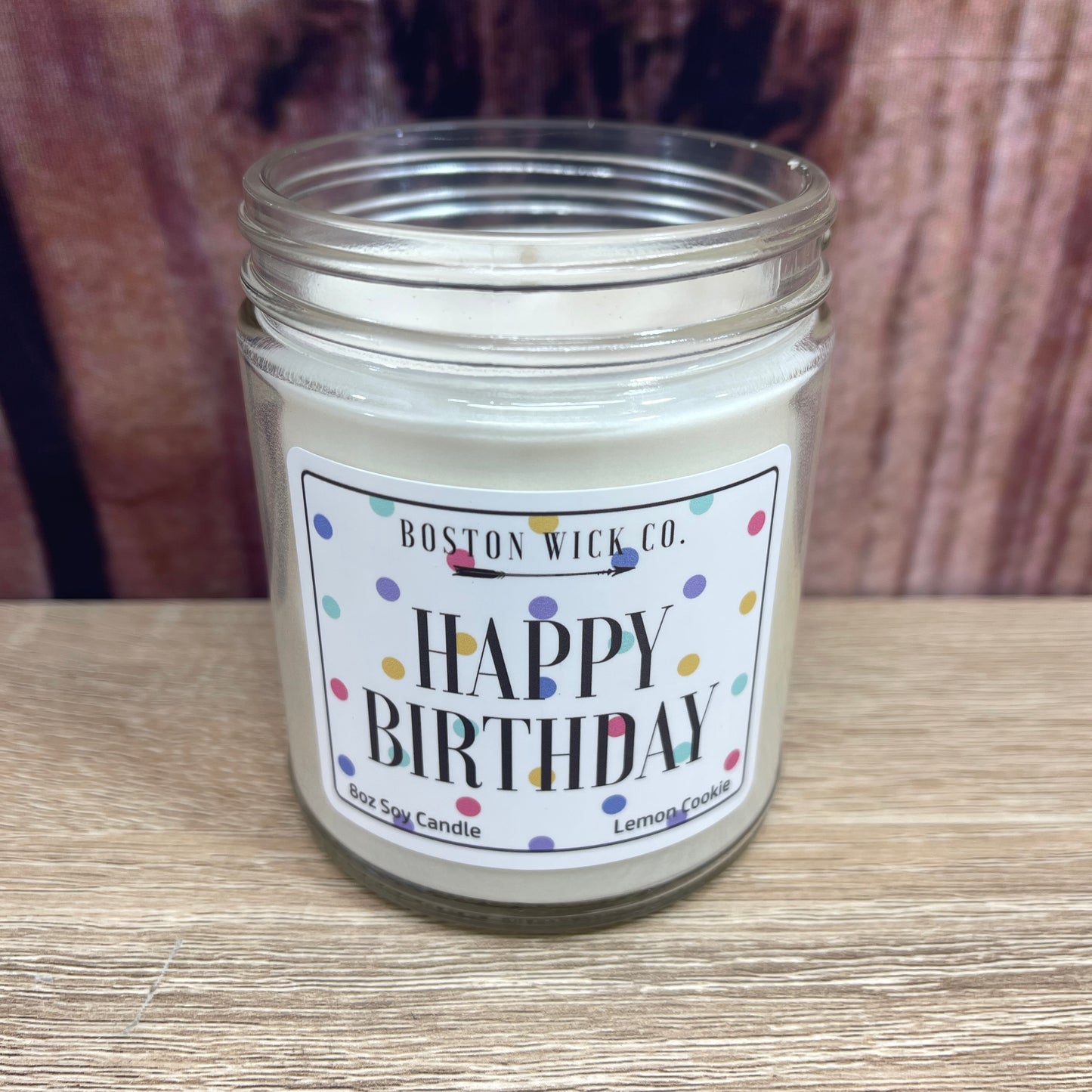 Boston Wick Candle 8oz - Happy Birthday