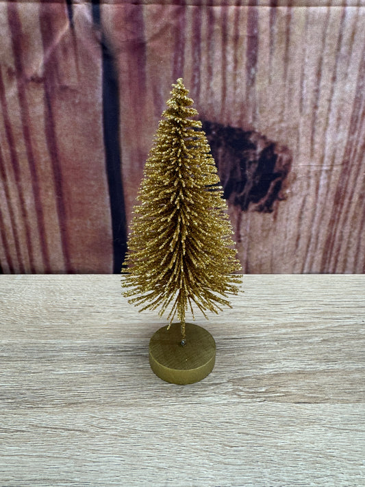 Glitter Bottle Brush Tree - Gold