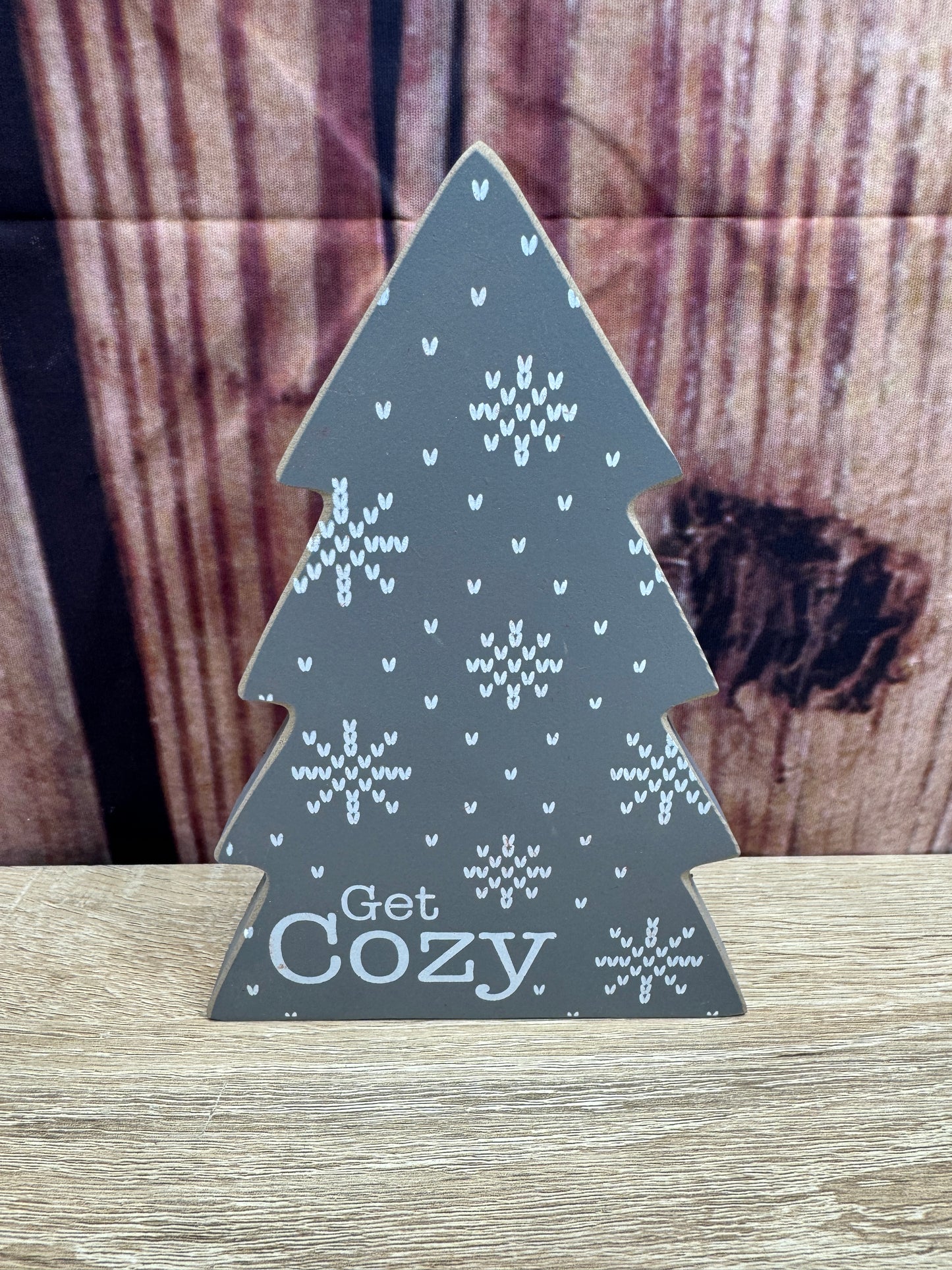 Cozy Sweater Christmas Tree Sitter 8in