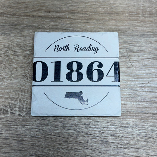 Ceramic Coaster - Zip Code North Reading