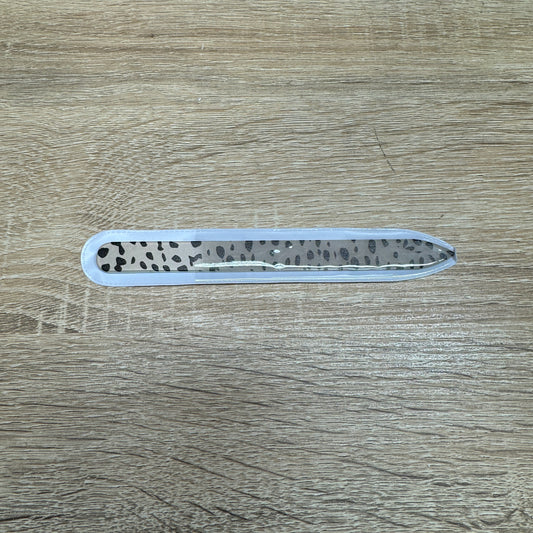 Glass Nail File - Leopard