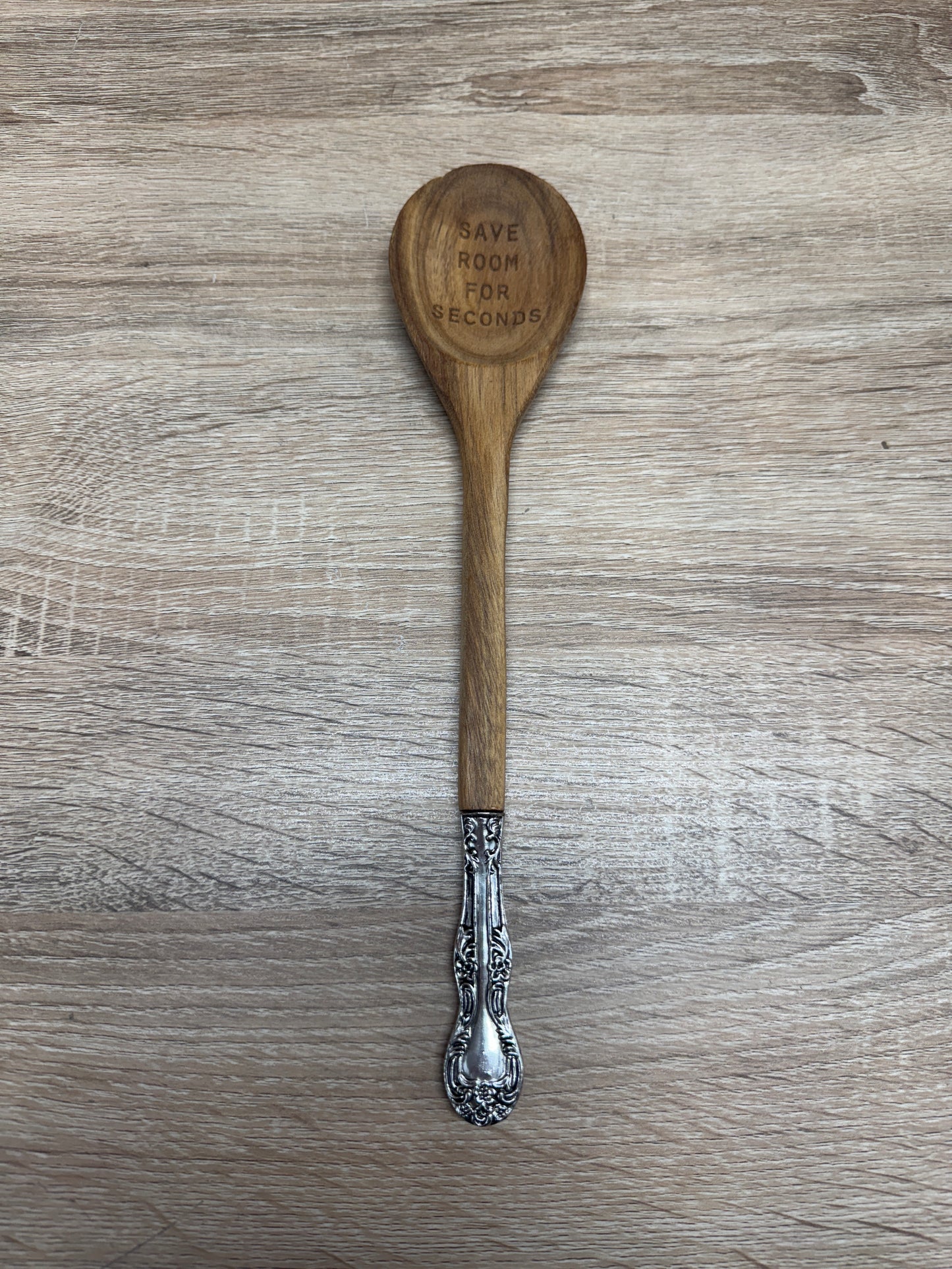 Wood Spoon 11in - Save Room For Seconds