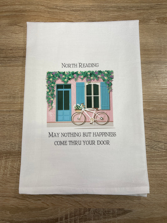 Decorative Tea Towel - North Reading Bicycle