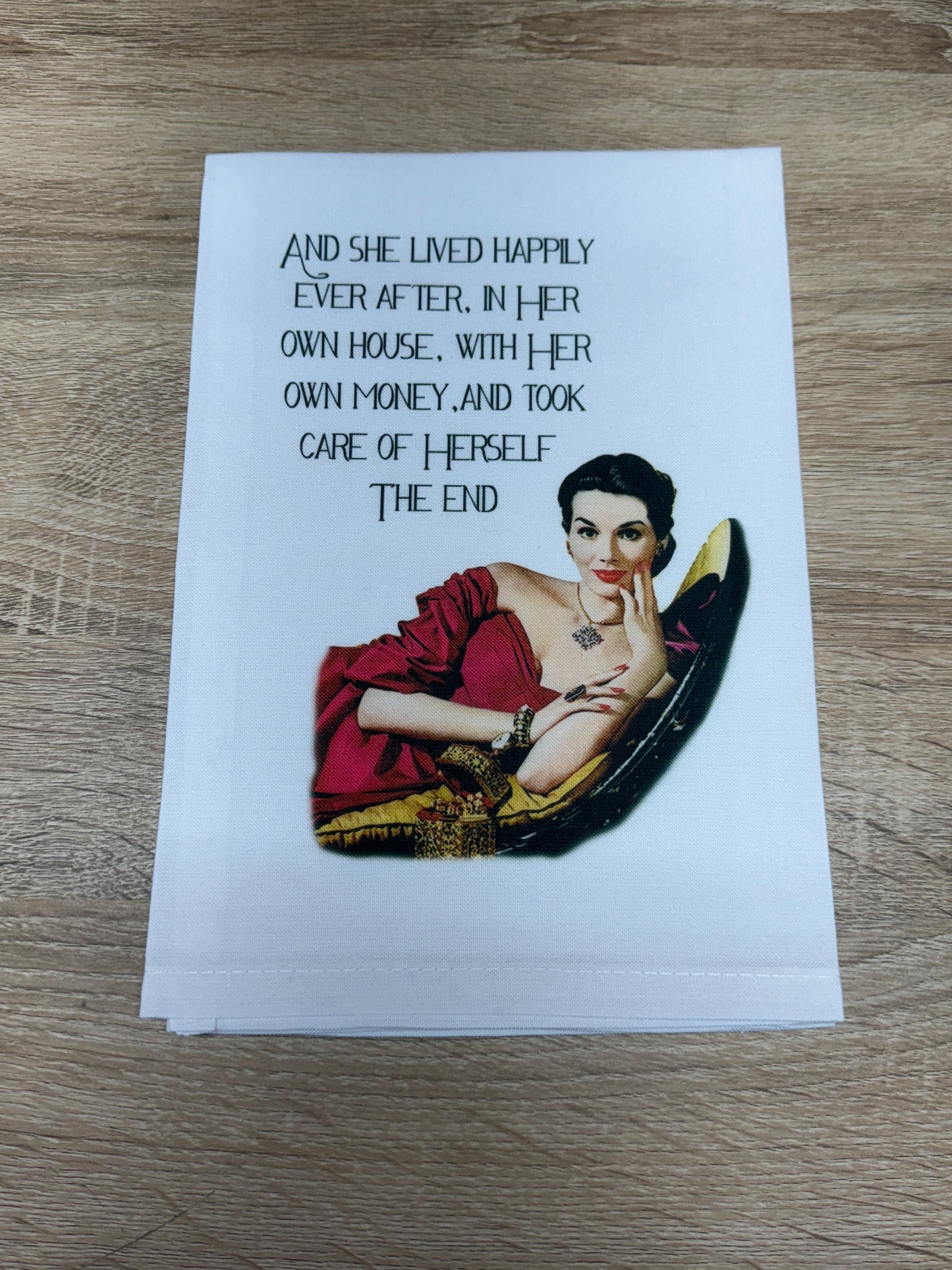 Dish Towel - She Lived Happily Ever After