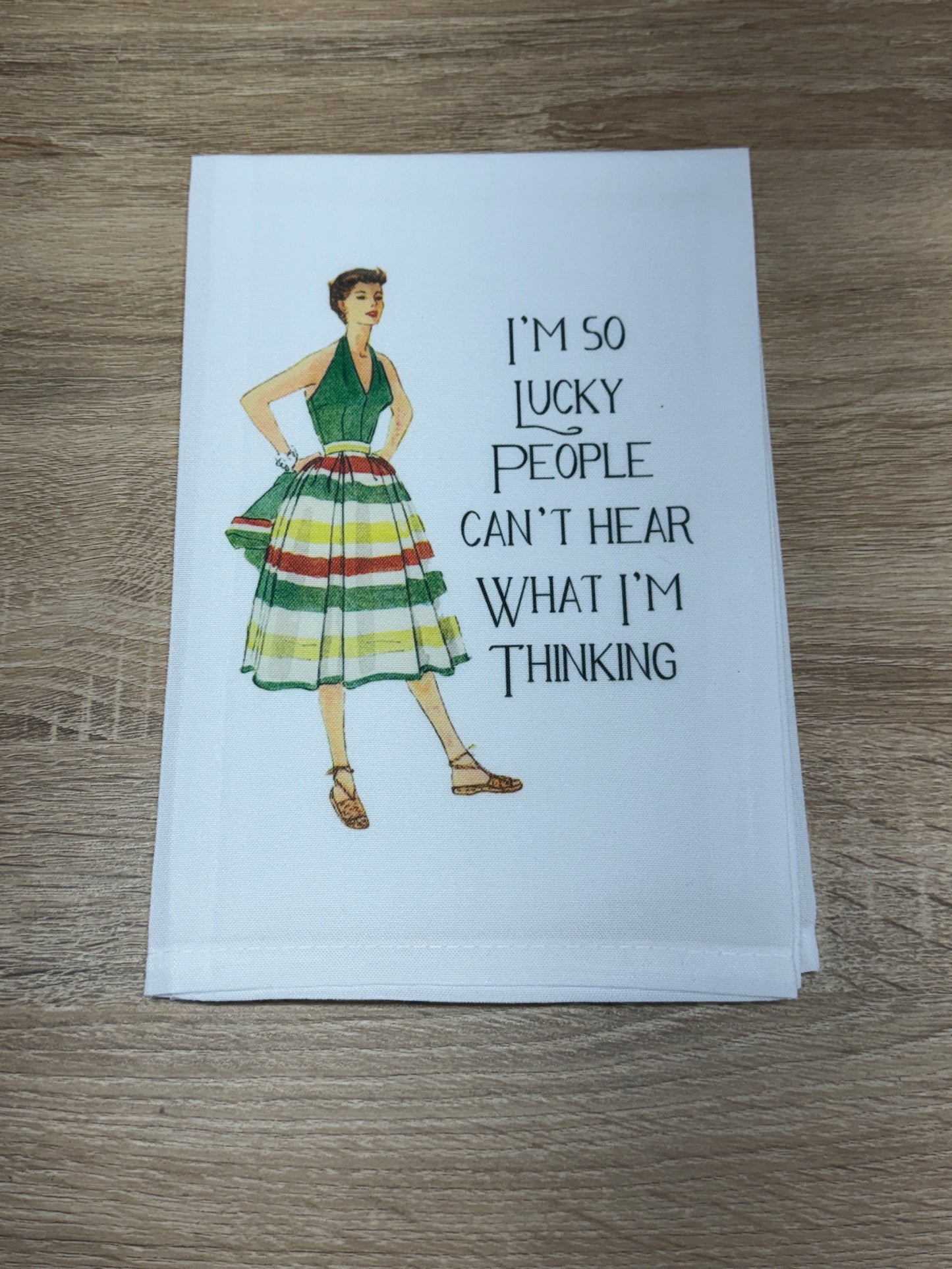 Dish Towel - I'm So Lucky