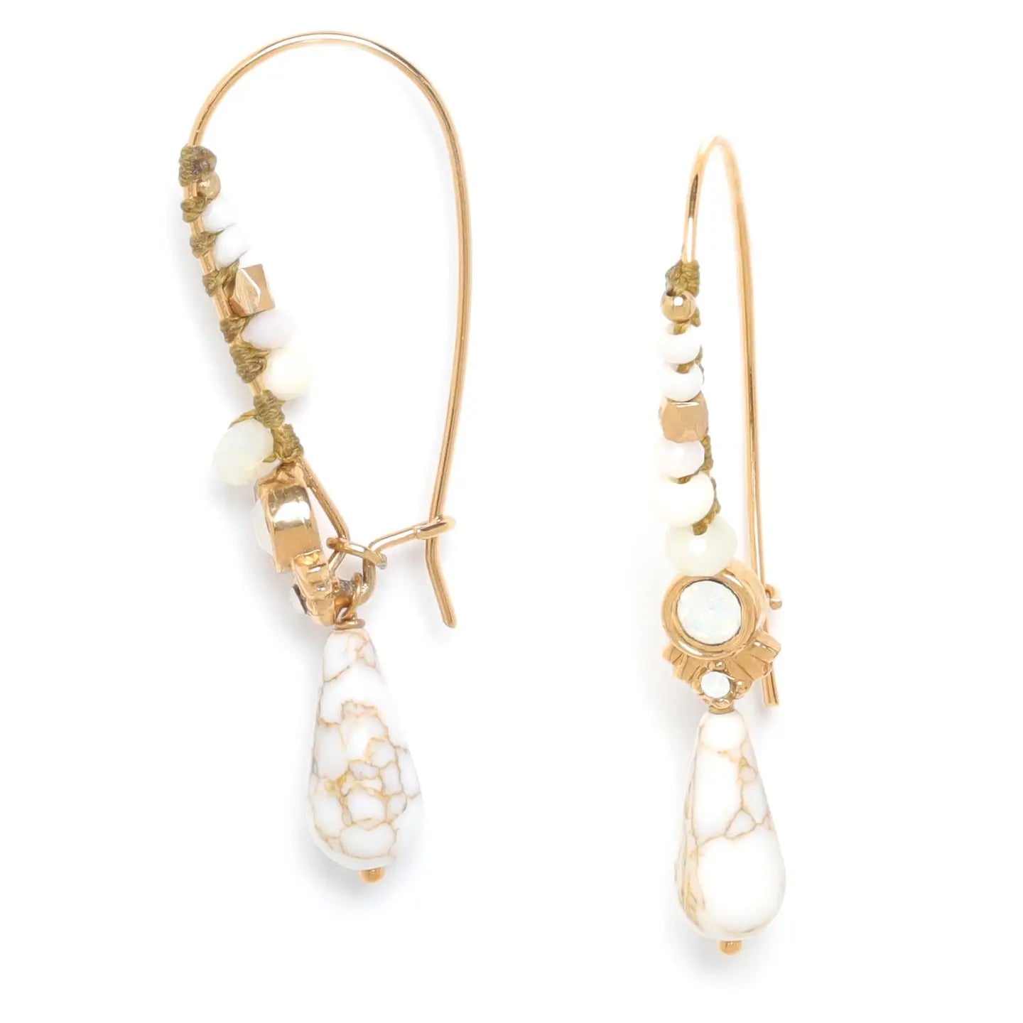 Earrings - Les Insep Howlite