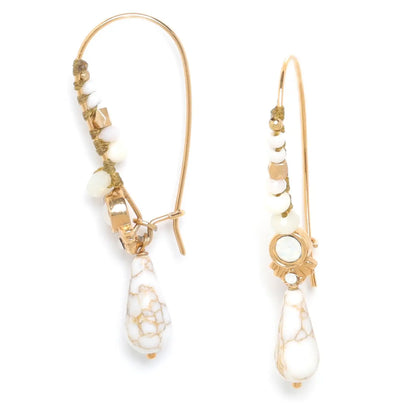 Earrings - Les Insep Howlite