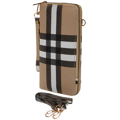 Crossbody Wallet - Plaid Tartan