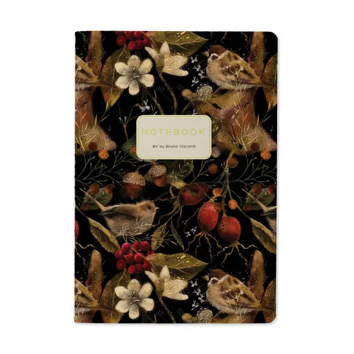 Notebook 8x6 - Forest Sparrows
