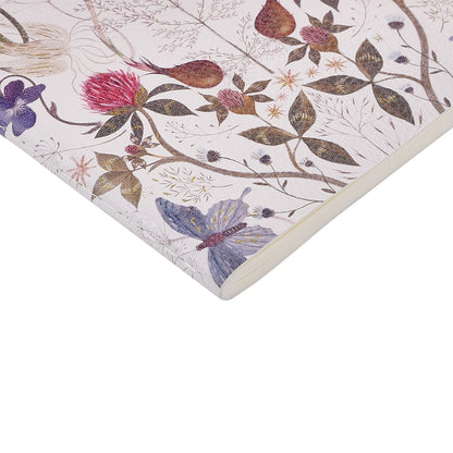 Vegan Leather Notebook 6x8 - Symmetrical Floral