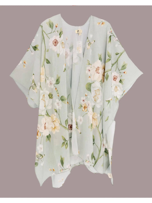 Kimono - Green Multi Floral