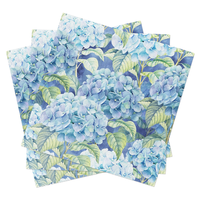 Lunch Napkins - Blue Hydrangea