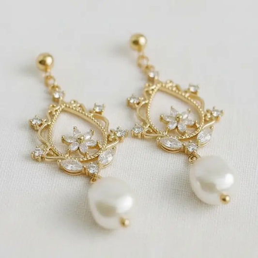 Drop Earrings - Freshwater Pearl Drop Earrings