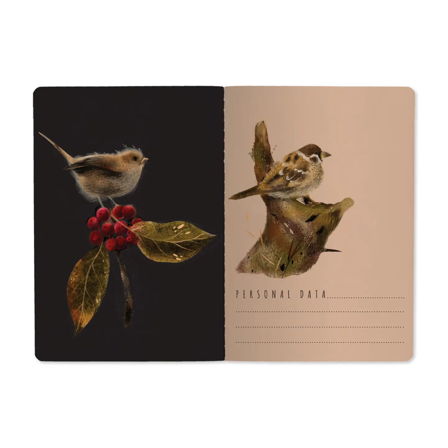 Notebook 8x6 - Forest Sparrows