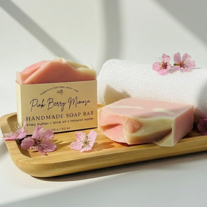 Vegan Cold Process Soap - Pink Berry Mimosa
