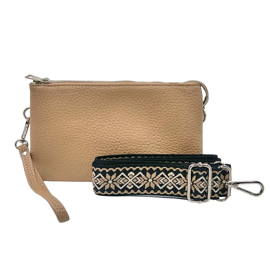 Stefani Wristlet Crossbody - Mocha