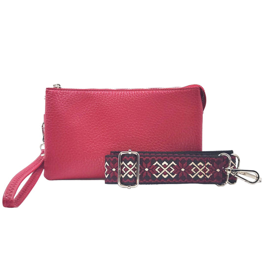 Stefani Wristlet Crossbody - Red