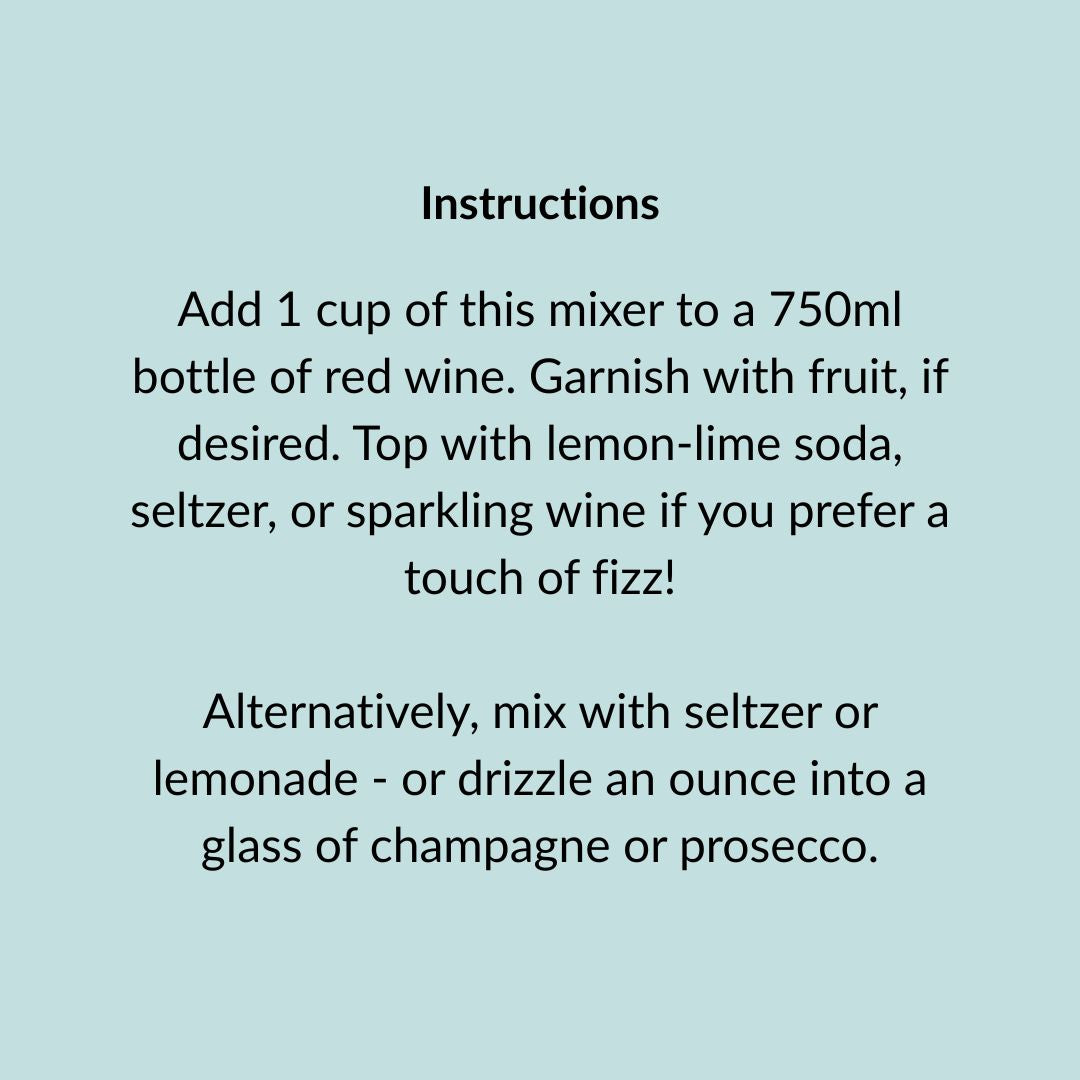 Cocktail and Mocktail Mixer 16oz - Sangria