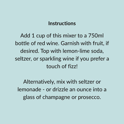 Cocktail and Mocktail Mixer 16oz - Sangria