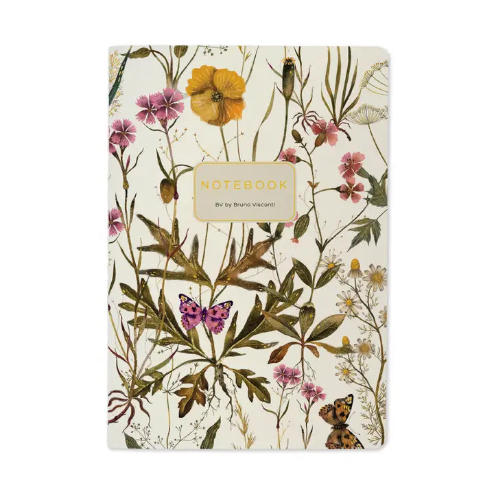 Notebook 8x6 - Violets and Greens