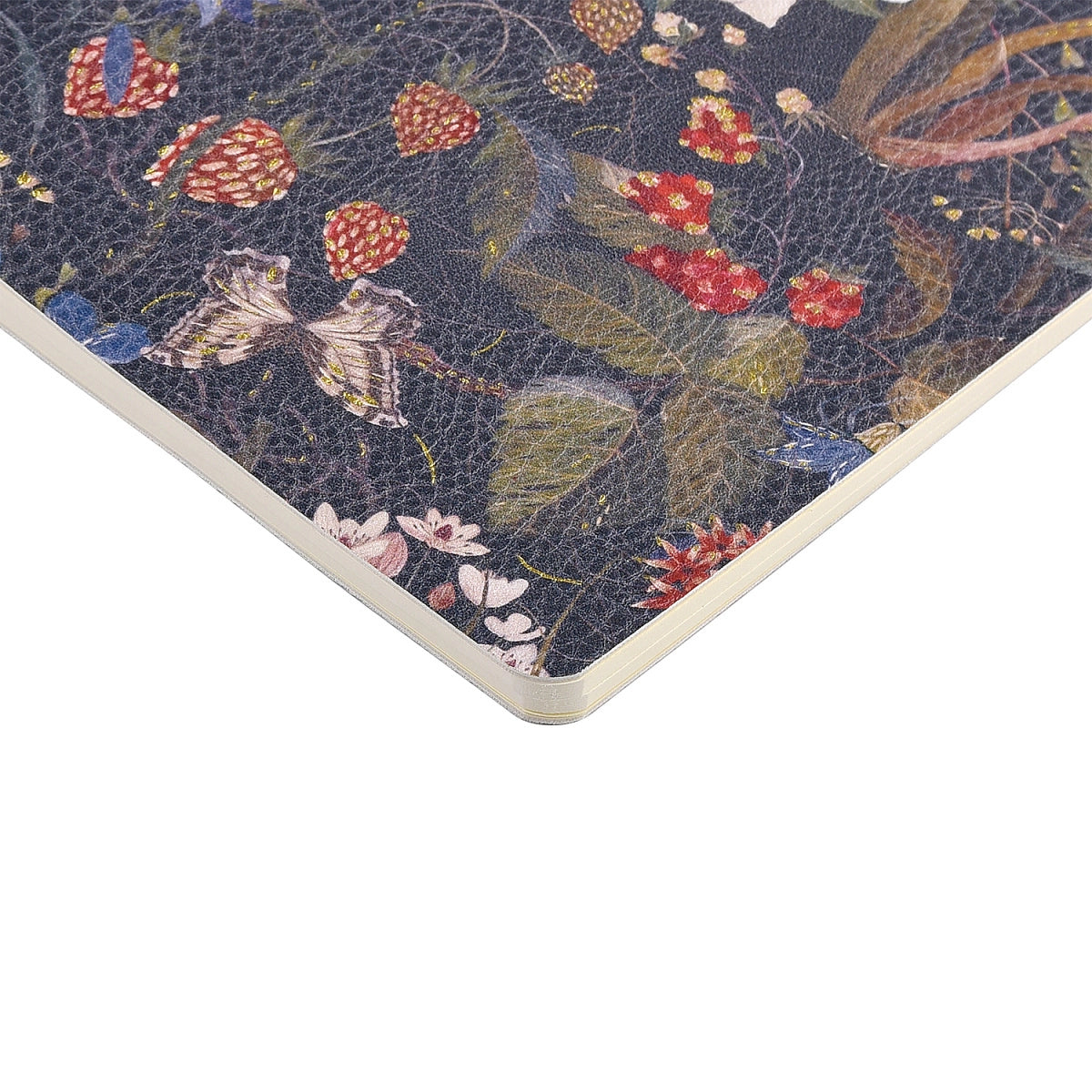 Vegan Leather Notebook 6x8 - Forest Flowers