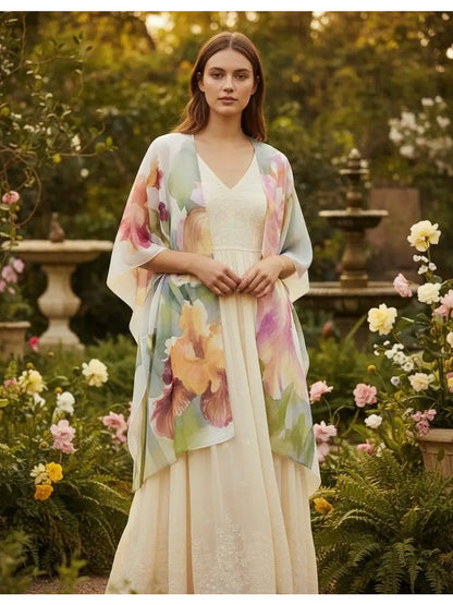 Kimono - Blooming Orchid Watercolor