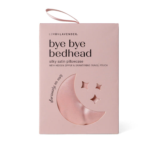 Bye Bye Bedhead Silky Satin Pillow - Solid Pink