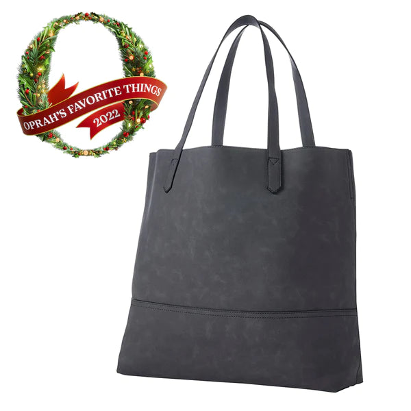 Taylor Tote - Black Suede