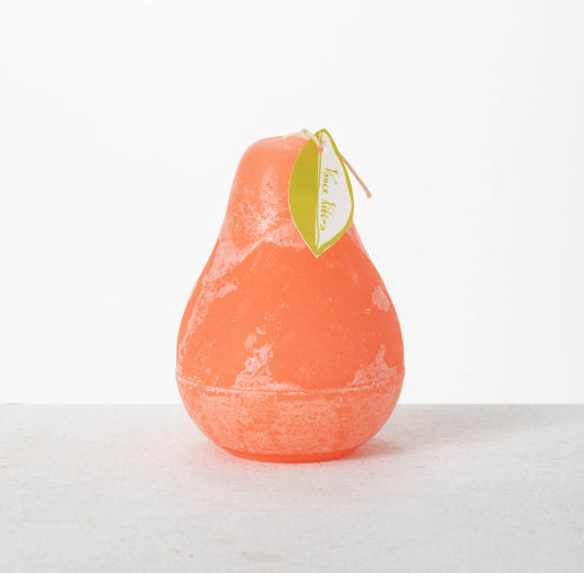 Pear Candle - Coral