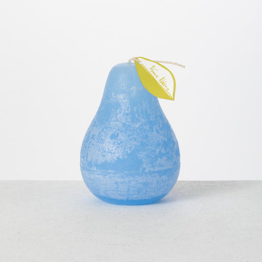 Pear Candle - Crystal Blue