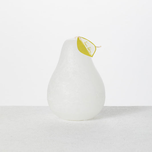 Pear Candle - White