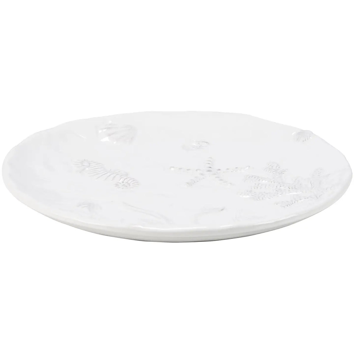 Dinner Plate 11in - Embossed Beach