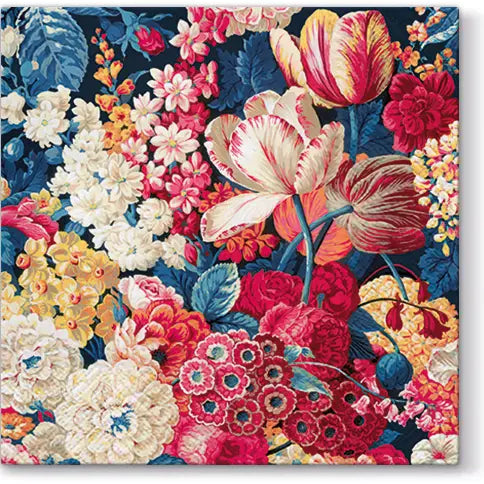 Lunch Napkins - Tulips On Blue
