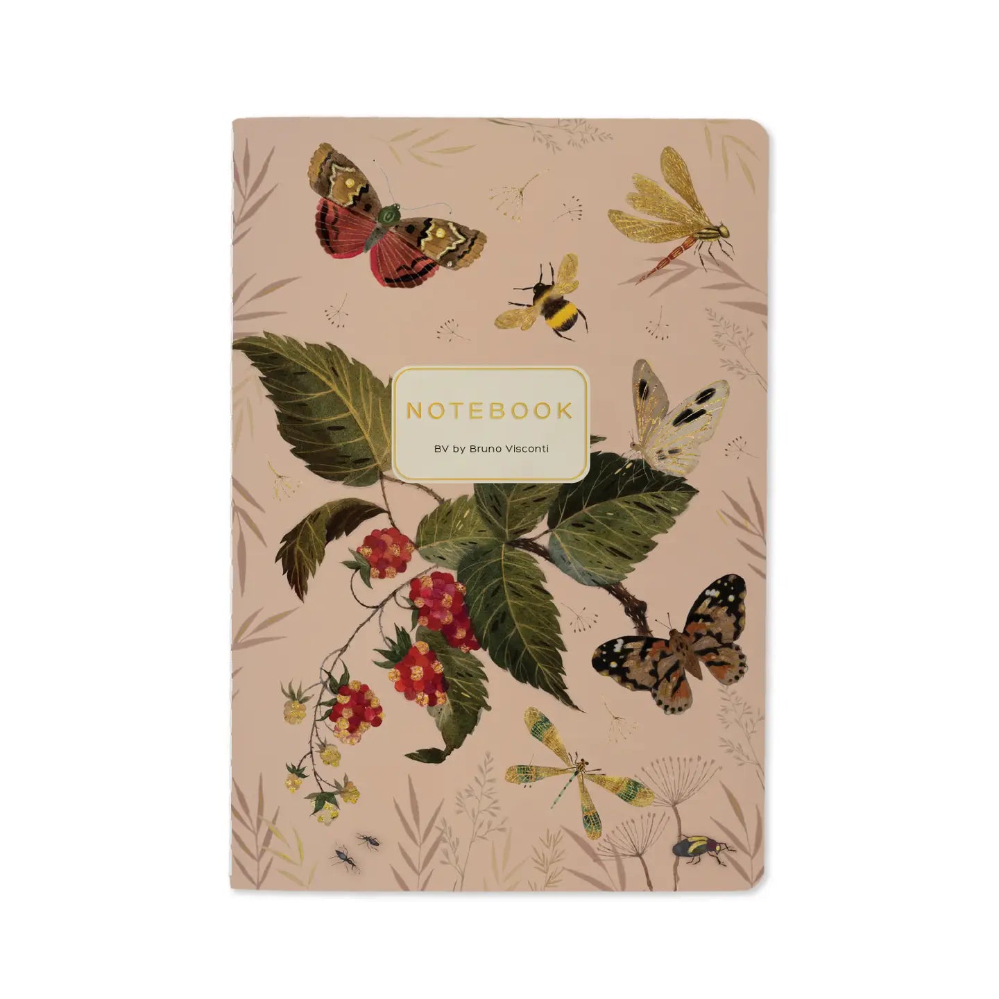 Notebook 8x6 - Butterflies and Berries