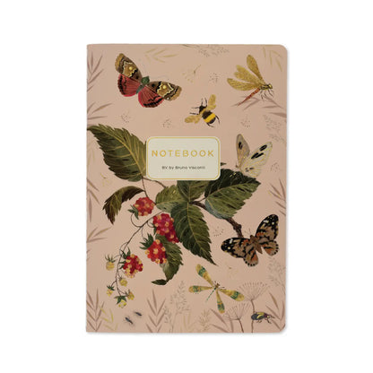 Notebook 8x6 - Butterflies and Berries