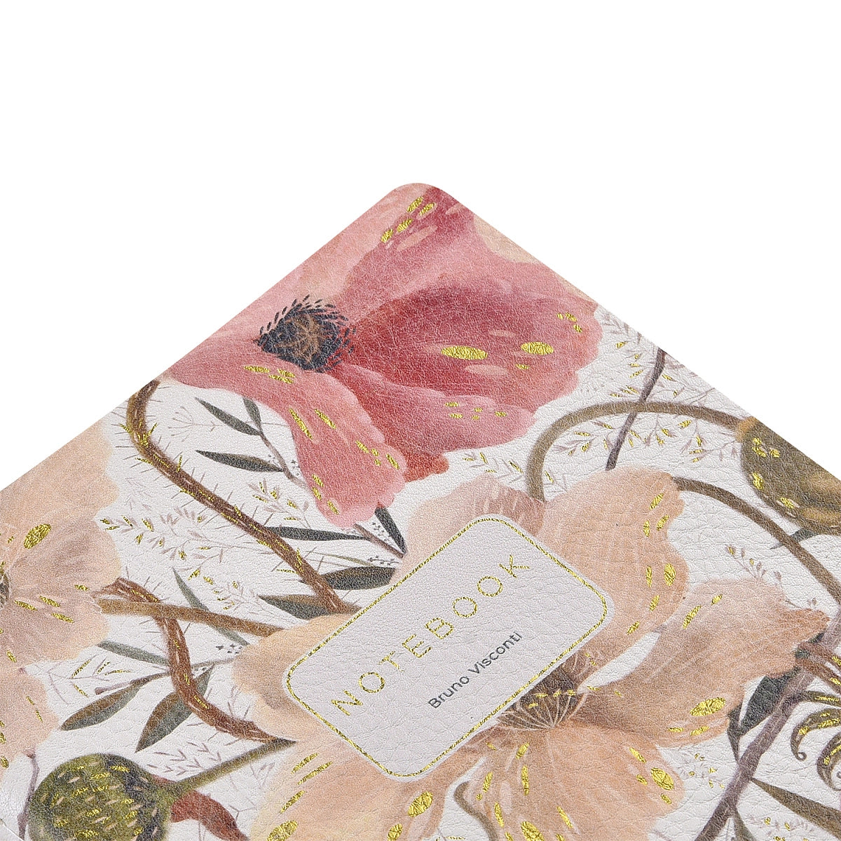 Vegan Leather Notebook 6x8 - Soft Petals