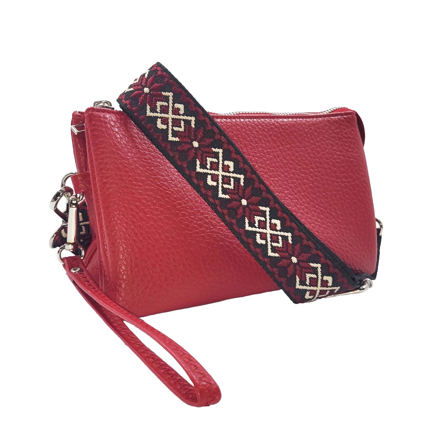 Stefani Wristlet Crossbody - Red