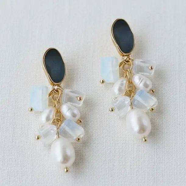 Dangle Earrings - Freshwater Pearl Tassel