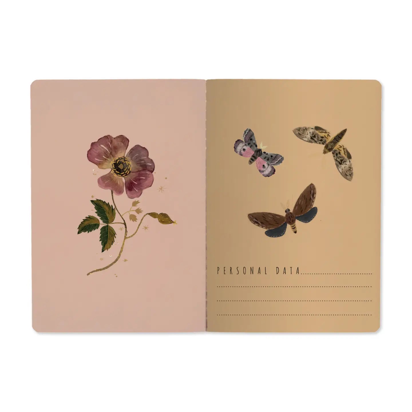 Notebook 8x6 - Butterflies and Night Flowers