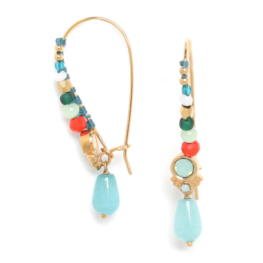Earrings - Les Insep Amazonite