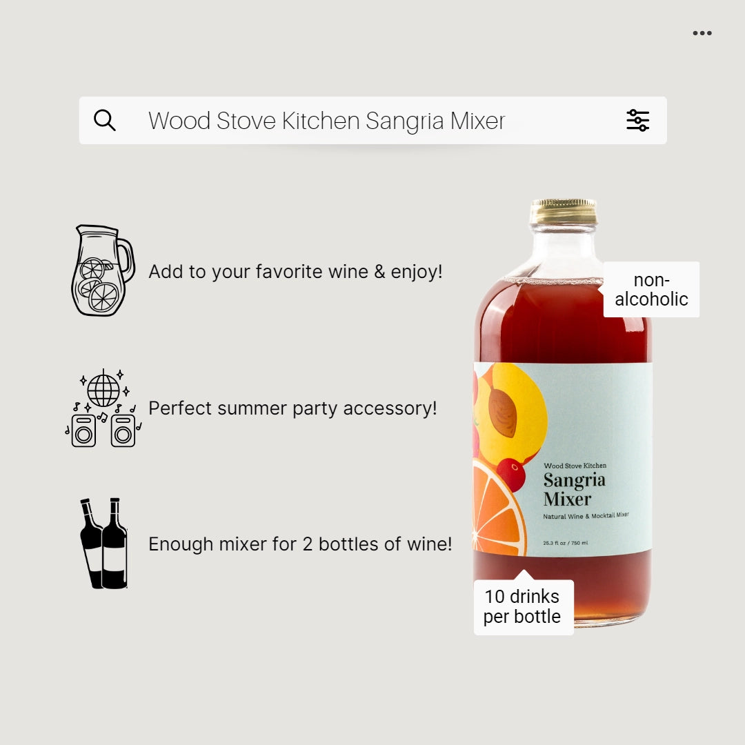 Cocktail and Mocktail Mixer 16oz - Sangria